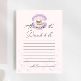 リトルパールパープルシェルベビーシャワーアドバイスゲーム