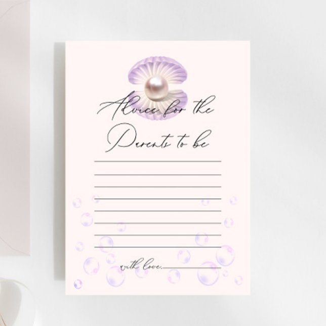 リトルパールパープルシェルベビーシャワーアドバイスゲーム (クリエイターアップロード済み)