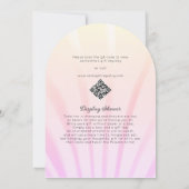 リトルパールビーチ海ザシーベビーシャワー 招待状 (裏面)