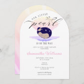 リトルパールビーチ海ザシーベビーシャワー 招待状 (正面/裏面)