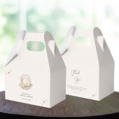 リトルパール海ビーチシーシェルガールベビーシャワー フェイバーボックス