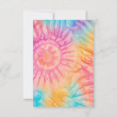 リトルヒッパイタイダイ染料おむつラッフル 招待状 (裏面)