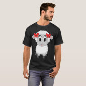 リトルヒツジの衣装ファーム動物 Tシャツ (正面フル)