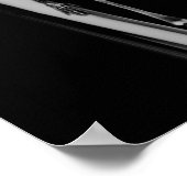 リトルヒトX線スケルトン&フラワーズ – B&W ポスター (角)