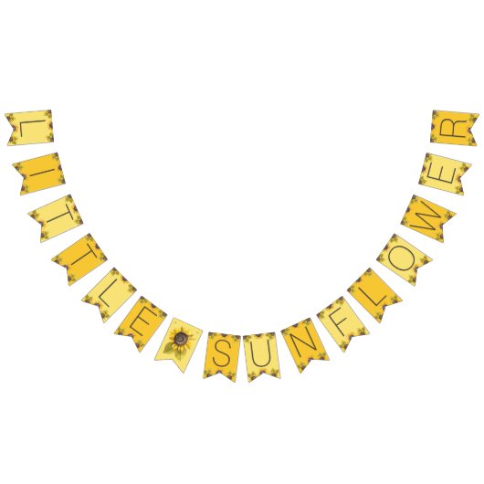 リトルヒマワリパーティーバンティングバナー バンティングフラッグ (全)