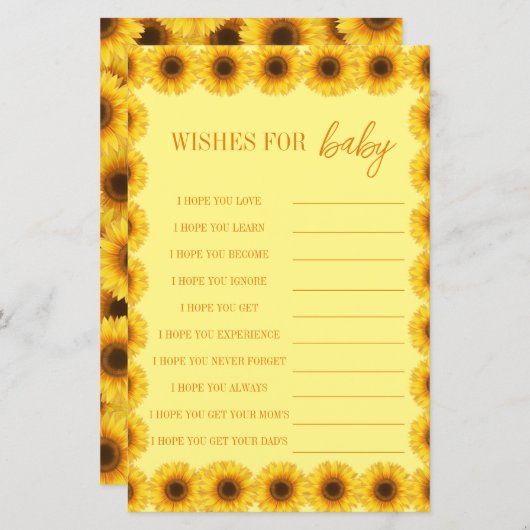 リトルヒマワリフローラガールファースト誕生日 (正面/裏面)