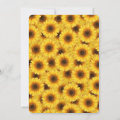 リトルヒマワリフローラガールファースト誕生日 招待状 (裏面)