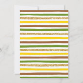 リトルヒマワリーガールファースト誕生日招待状 招待状 (裏面)