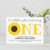 リトルヒマワリ1回フローラ最初の誕生日 招待状 (スタンド正面)