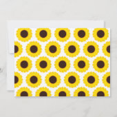 リトルヒマワリ1回フローラ最初の誕生日 招待状 (裏面)