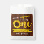 リトルヒマワリ1歳の誕生日パーティー フェイバーバッグ (正面)