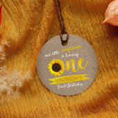 リトルヒマワリ1歳の誕生日メッセージカード フェイバータグ