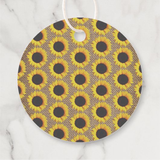 リトルヒマワリ1歳の誕生日メッセージカード フェイバータグ (裏面)