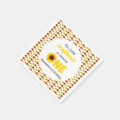 リトルヒマワリ1歳の誕生日 スタンダードカクテルナプキン (角)