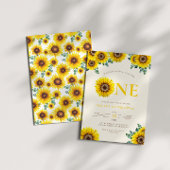 リトルヒマワリ1歳の誕生日 招待状