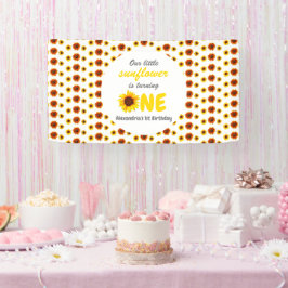 リトルヒマワリ1歳の誕生日 横断幕