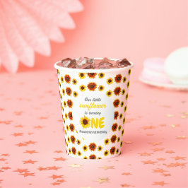 リトルヒマワリ1歳の誕生日 紙コップ