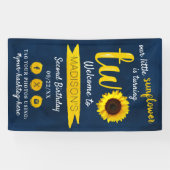 リトルヒマワリ2nd誕生日パーティーへようこそ 横断幕 (横)