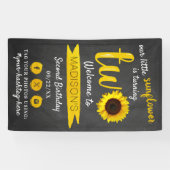 リトルヒマワリ2nd誕生日パーティーへようこそ 横断幕 (横)