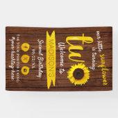 リトルヒマワリ2nd誕生日パーティーへようこそ 横断幕 (横)