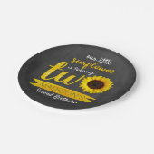 リトルヒマワリ2nd誕生日紙プレート ペーパープレート (アングル)