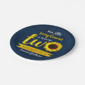 リトルヒマワリ2nd誕生日紙プレート ペーパープレート (アングル)