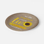 リトルヒマワリ2nd誕生日紙プレート ペーパープレート (アングル)