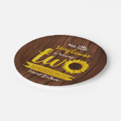 リトルヒマワリ2nd誕生日紙プレート ペーパープレート (アングル)