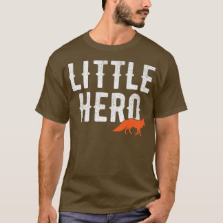 リトルヒーローかわいいプレミアム動物 Tシャツ