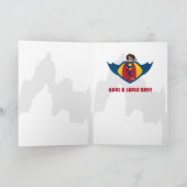 リトルヒーローズスーパーヒーロー誕生日カード カード (内部)