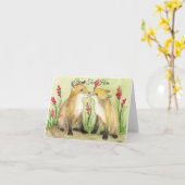 リトルビクセン カード (黄色い花)