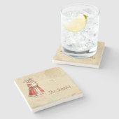 リトルビクトリアンカロラーカスタムクリスマス ストーンコースター (横)