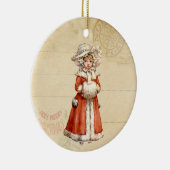 リトルビクトリアンカロラーカスタムクリスマス セラミックオーナメント (右)