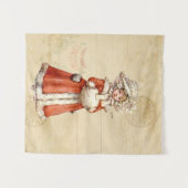 リトルビクトリアンカロラーカスタムクリスマス タペストリー (正面(横))