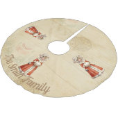 リトルビクトリアンカロラーカスタムクリスマス ブラッシュドポリエステルツリースカート (アングル)