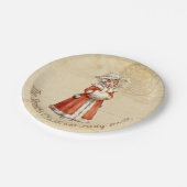 リトルビクトリアンカロラーカスタムクリスマス ペーパープレート (アングル)