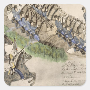 リトルビッグホーンの戦いのオープン（インク） スクエアシール