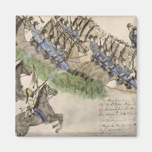 リトルビッグホーンの戦いのオープン（インク） マグネット