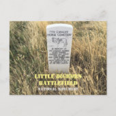 リトルビッグホーンの騎兵馬墓標, モンタナ州 ポストカード (正面)