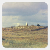 リトルビッグホーン戦場国家記念碑(写真) スクエアシール (正面)