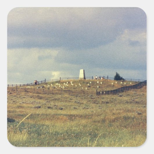 リトルビッグホーン戦場国家記念碑(写真) スクエアシール (正面)