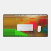 「リトルビットの抽象芸術水色」デスクマット デスクマット (キーボード&マウス)