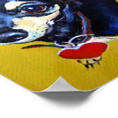 リトルビットティチワワ – ブラック&タンチワワ ポスター (角)