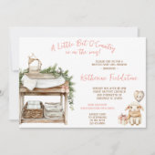 リトルビット オブ カントリー ウィンター ボーホー ベイビー ガール シャワー 招待状 (正面)