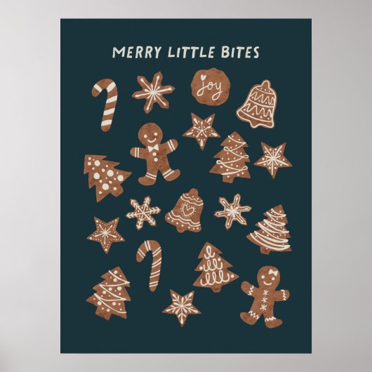 リトルビッメリートのクリスマスのクッキー緑 ポスター (正面)