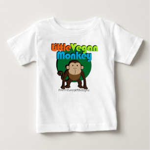 リトルビーガンサル乳児/子長袖 ベビーTシャツ