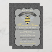 リトルビーシャワー招待状 招待状 (正面/裏面)