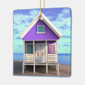 リトルビーチシャックオンザサンド セラミックオーナメント (左)