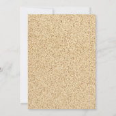 リトルビーチベビーブルーサンドペイルベビーシャワー 招待状 (裏面)