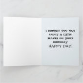 リトルビーバー面白い誕生日カード カード (内部)